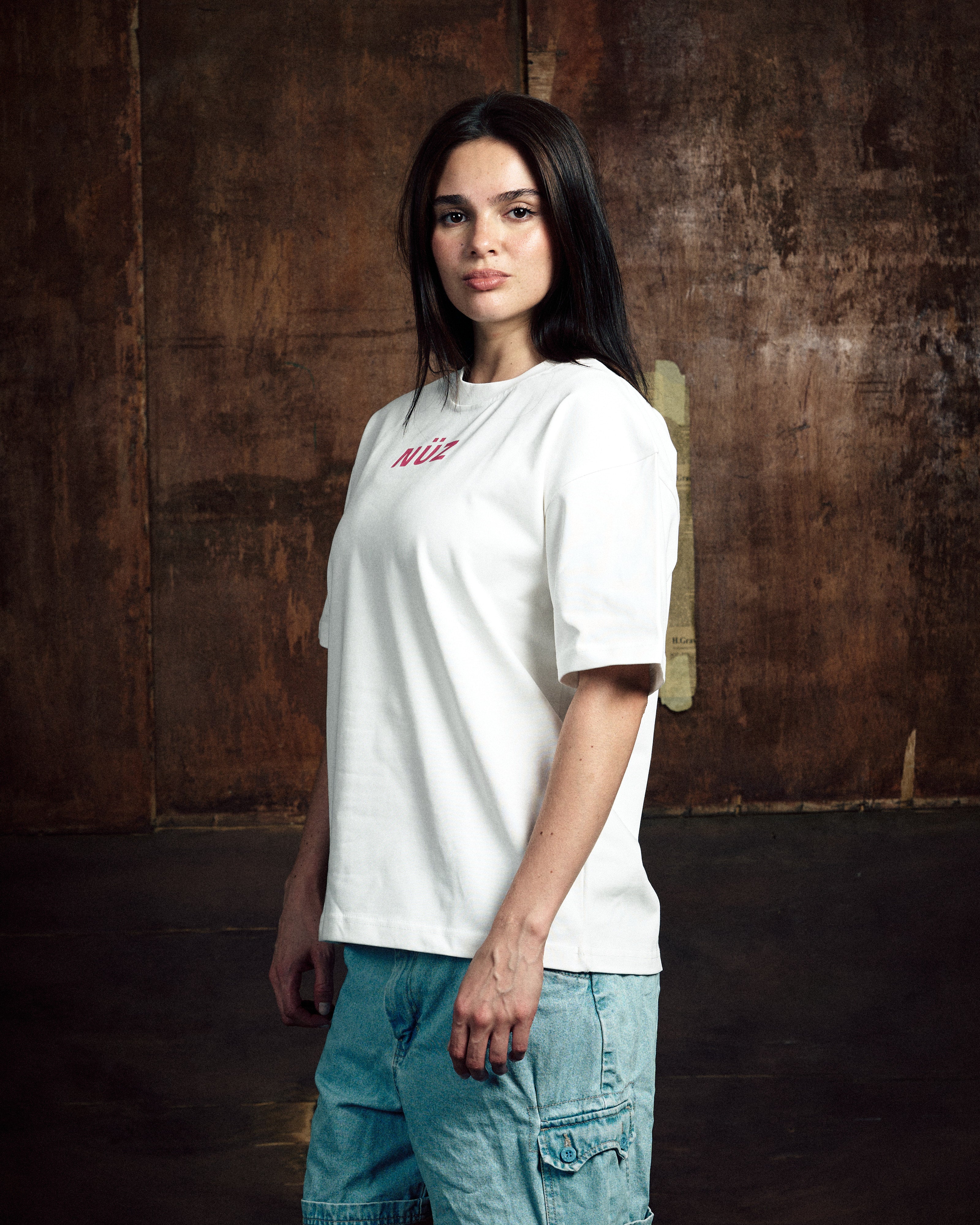 White Nuz Tee